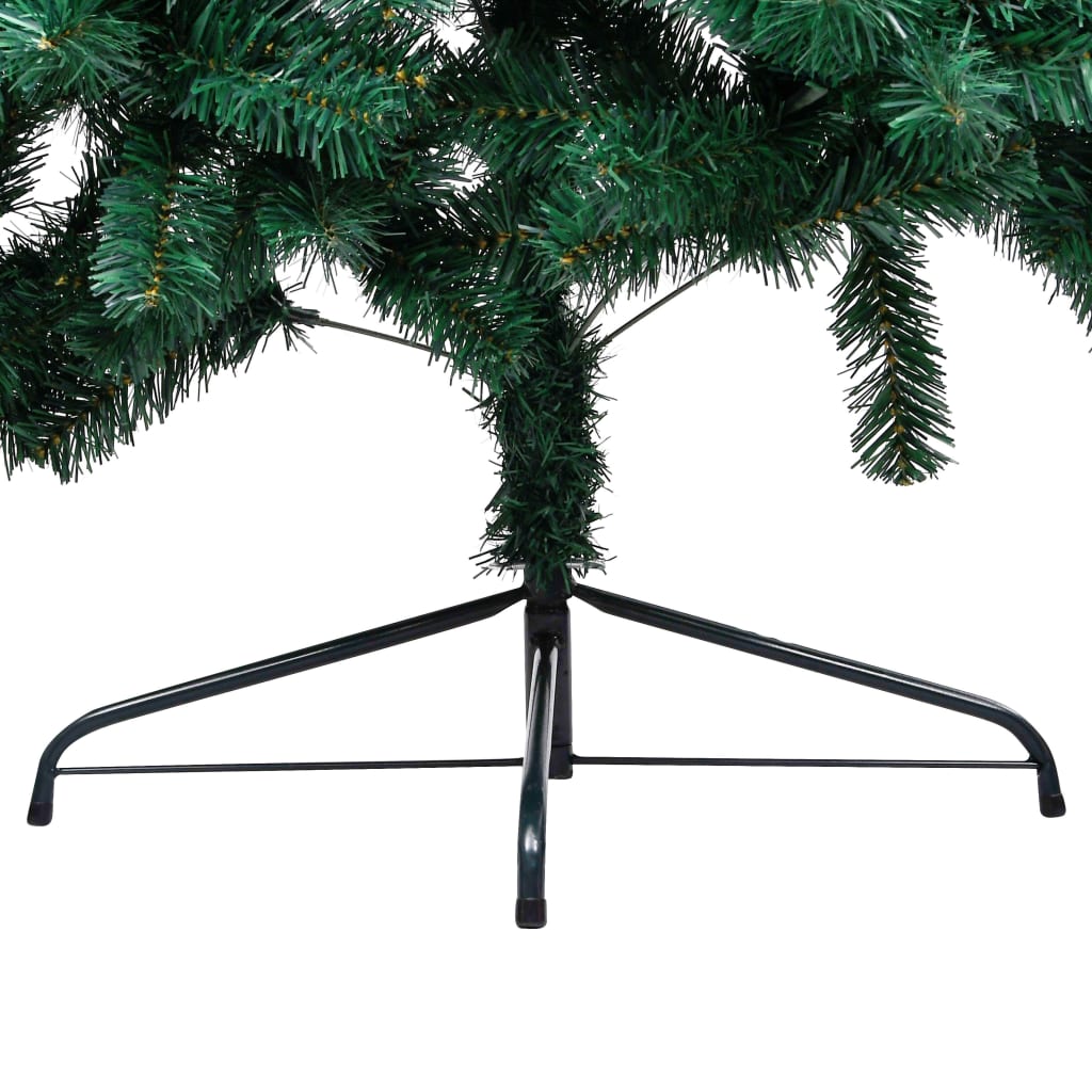 8720286494820_g_en_hd_6 vidaXL Artificial Half Pre-lit Christmas Tree with Stand Green 240 cm PVC - Image 7