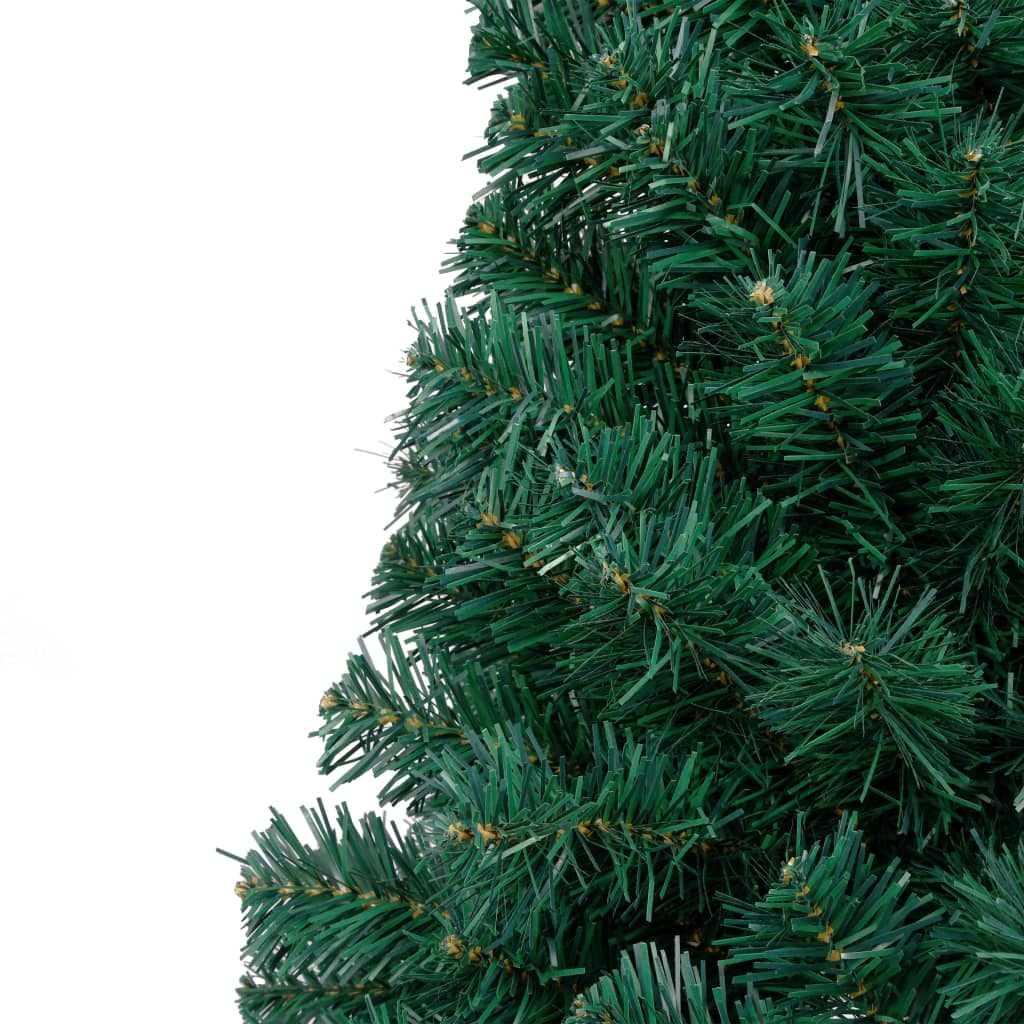 8720286494820_g_en_hd_7 vidaXL Artificial Half Pre-lit Christmas Tree with Stand Green 240 cm PVC - Image 8