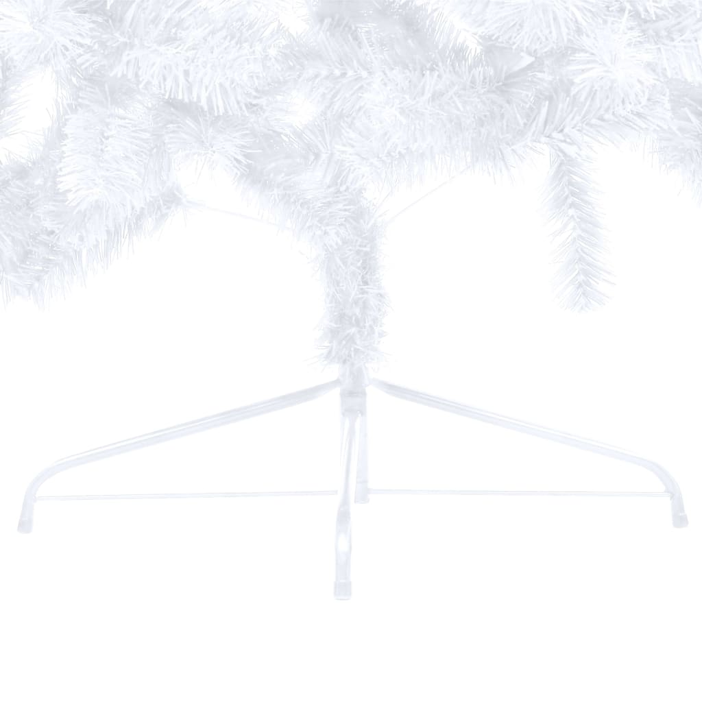 8720286494844_g_en_hd_6 vidaXL Artificial Half Pre-lit Christmas Tree with Stand White 150 cm PVC - Image 7