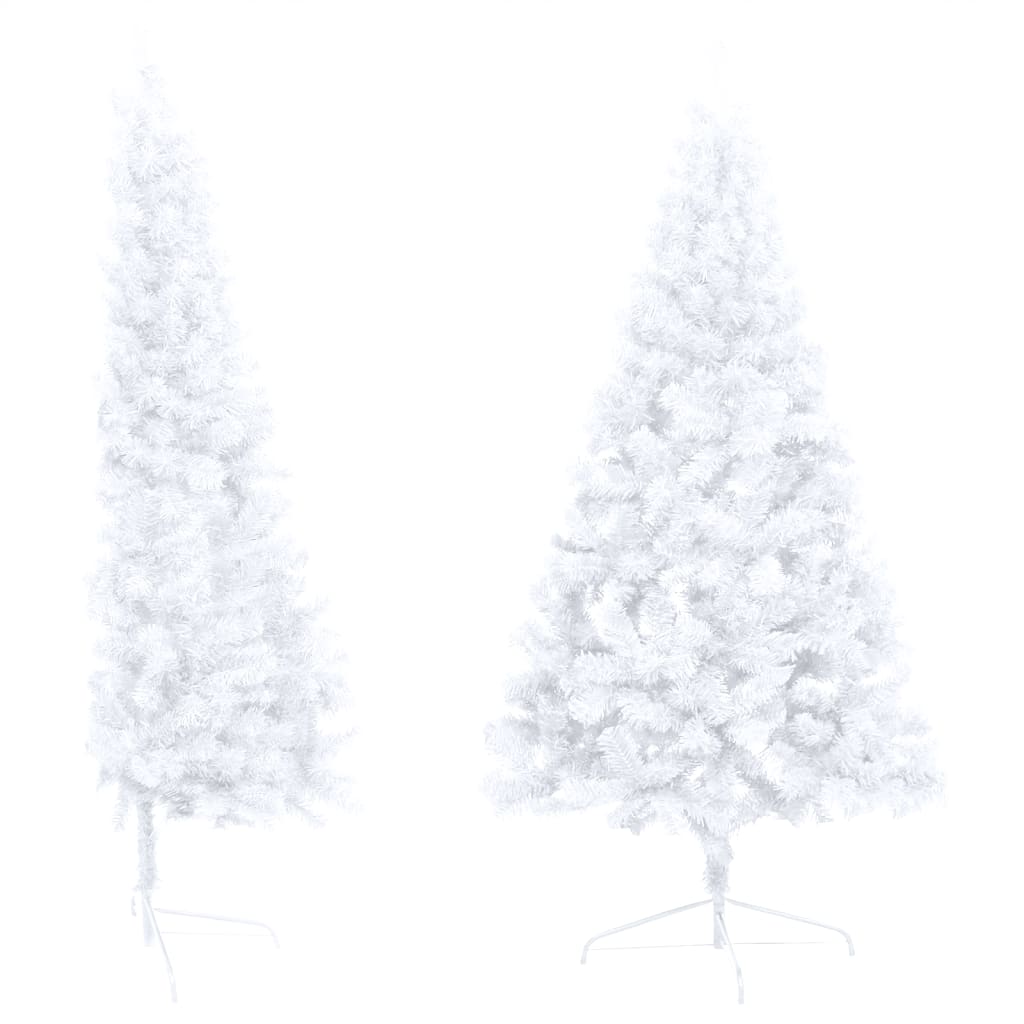 8720286494868_g_en_hd_2 vidaXL Artificial Half Pre-lit Christmas Tree with Stand White 210 cm PVC - Image 3