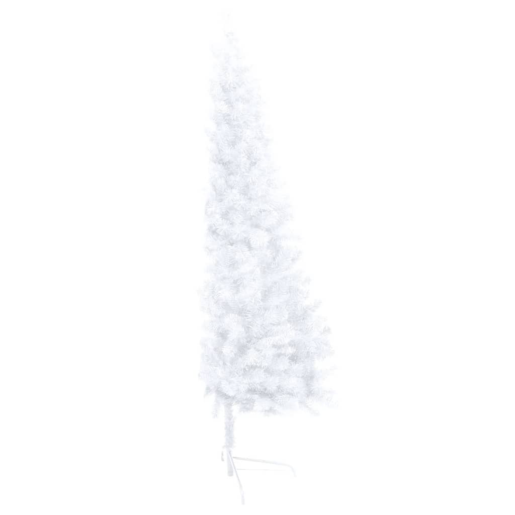 8720286494868_g_en_hd_3 vidaXL Artificial Half Pre-lit Christmas Tree with Stand White 210 cm PVC - Image 4
