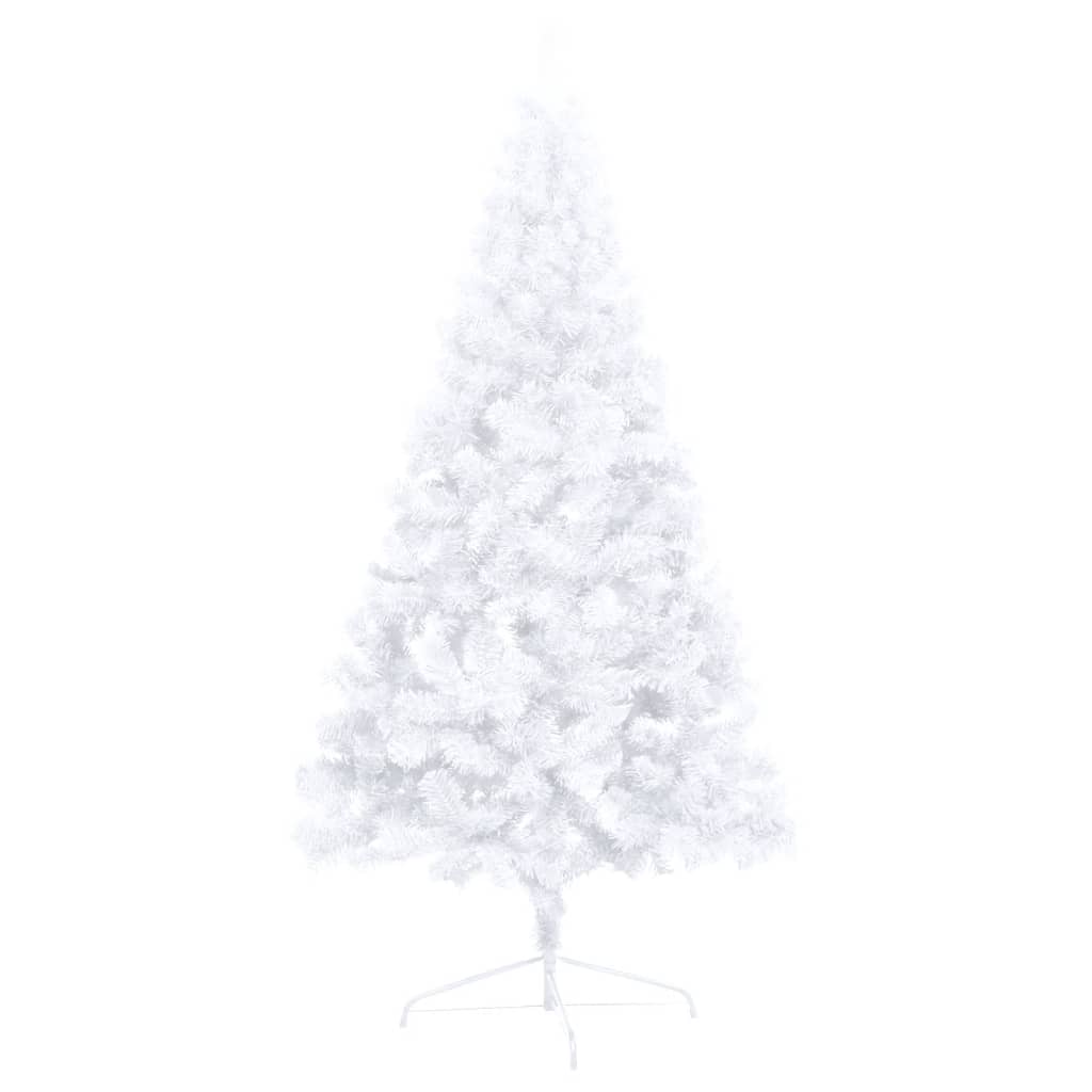 8720286494868_g_en_hd_4 vidaXL Artificial Half Pre-lit Christmas Tree with Stand White 210 cm PVC - Image 5