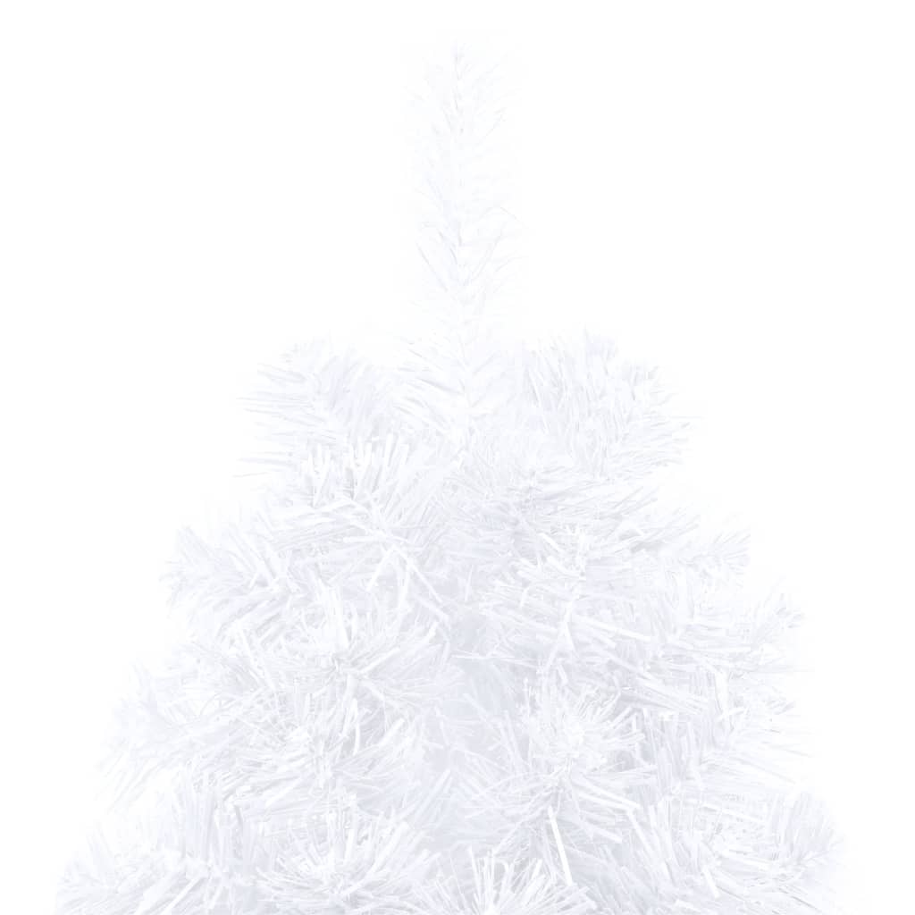 8720286494875_g_en_hd_7 vidaXL Artificial Half Pre-lit Christmas Tree with Stand White 240 cm PVC - Image 8