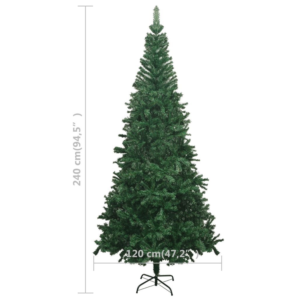 8720286494929_g_en_hd_8 vidaXL Artificial Pre-lit Christmas Tree L 240 cm Green - Image 9