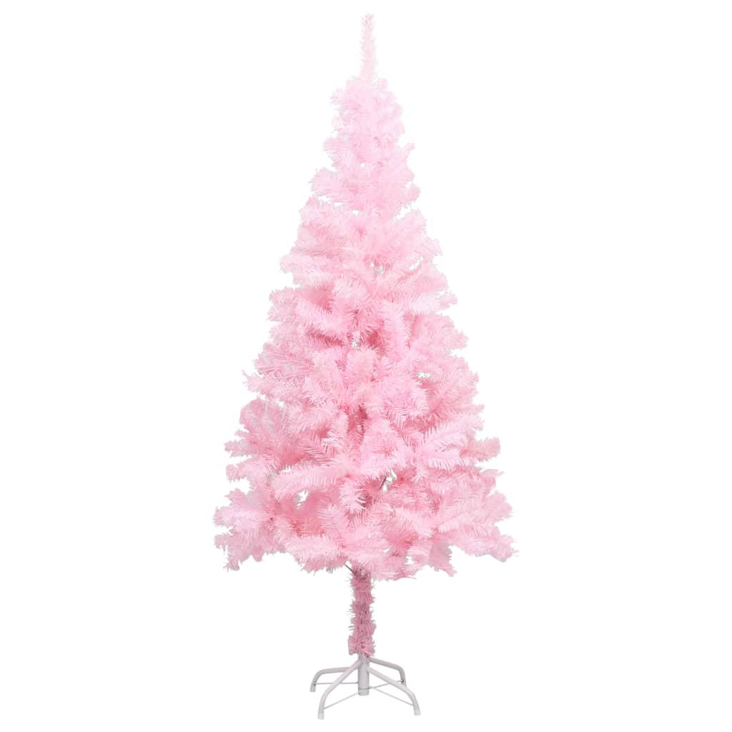 8720286494998_g_en_hd_1 vidaXL Artificial Pre-lit Christmas Tree with Stand Pink 150 cm PVC - Image 2