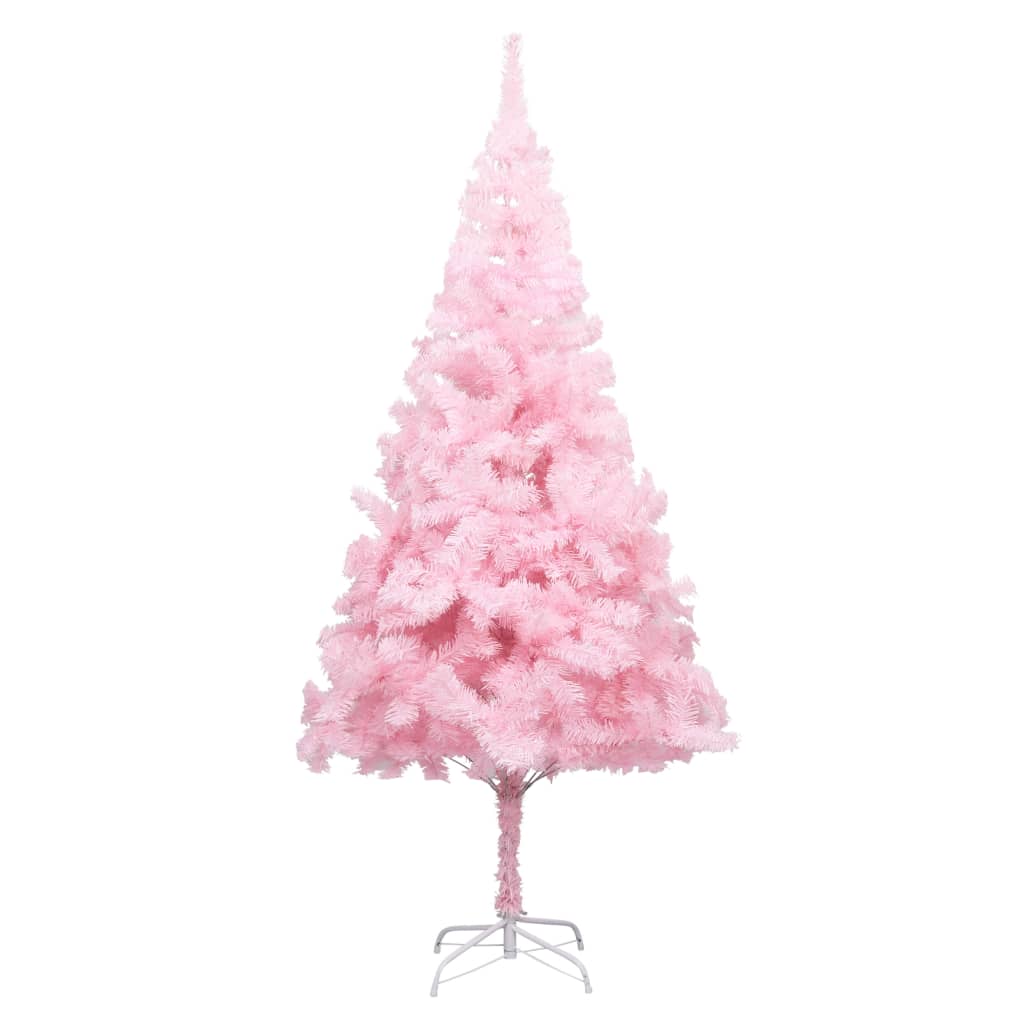 8720286495001_g_en_hd_1 vidaXL Artificial Pre-lit Christmas Tree with Stand Pink 180 cm PVC - Image 2