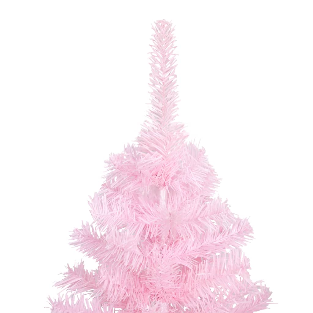 8720286495001_g_en_hd_3 vidaXL Artificial Pre-lit Christmas Tree with Stand Pink 180 cm PVC - Image 4