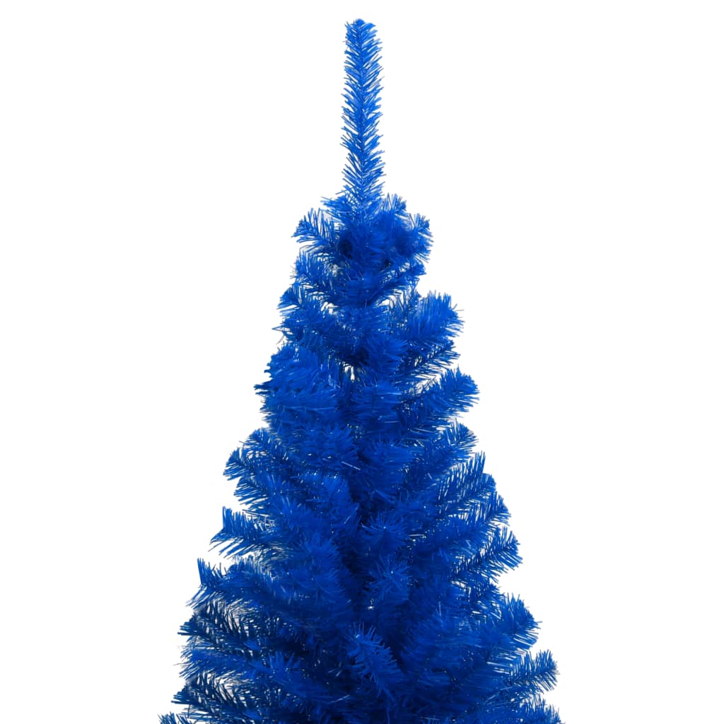 8720286495100_g_en_hd_2 vidaXL Artificial Pre-lit Christmas Tree with Stand Blue 180 cm PVC - Image 3