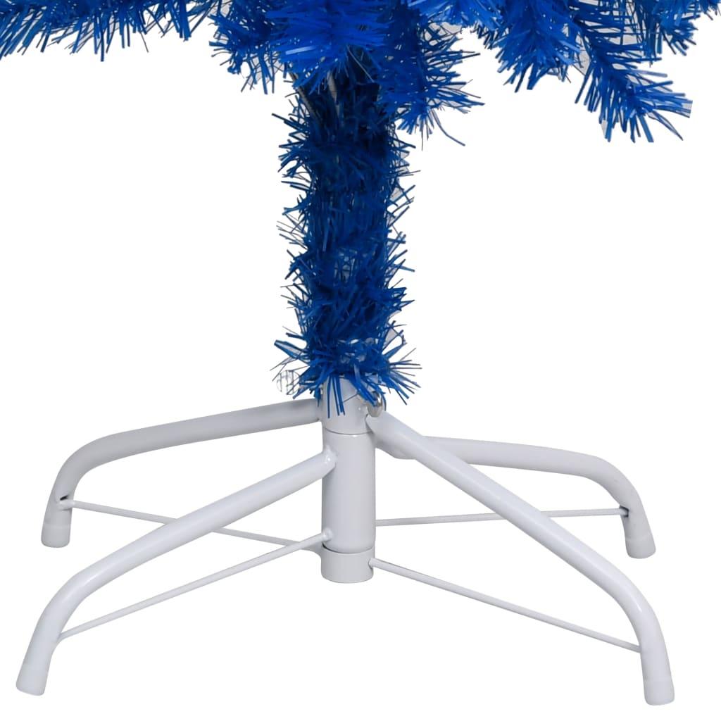 8720286495100_g_en_hd_4 vidaXL Artificial Pre-lit Christmas Tree with Stand Blue 180 cm PVC - Image 5