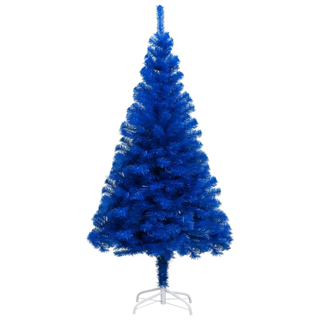 8720286495124_g_en_hd_1 vidaXL Artificial Pre-lit Christmas Tree with Stand Blue 240 cm PVC - Image 2