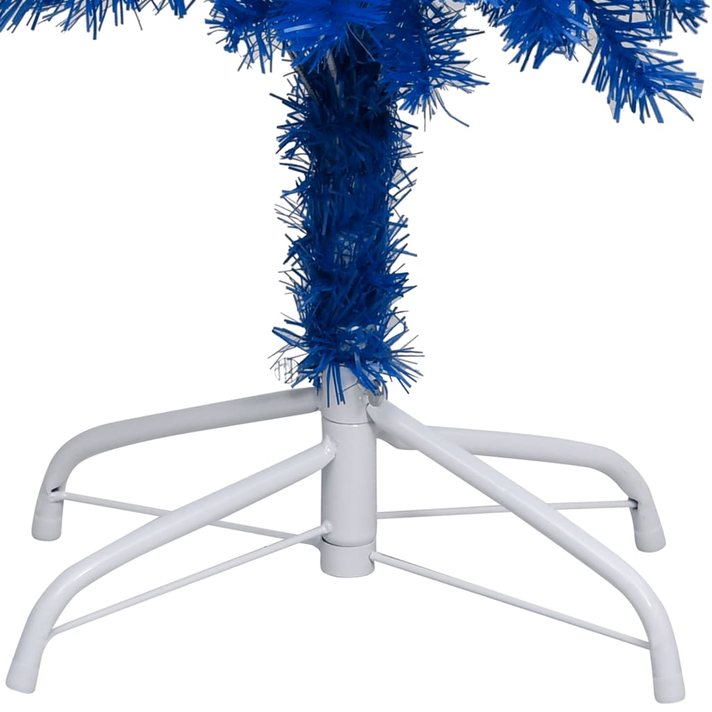 8720286495124_g_en_hd_4 vidaXL Artificial Pre-lit Christmas Tree with Stand Blue 240 cm PVC - Image 5