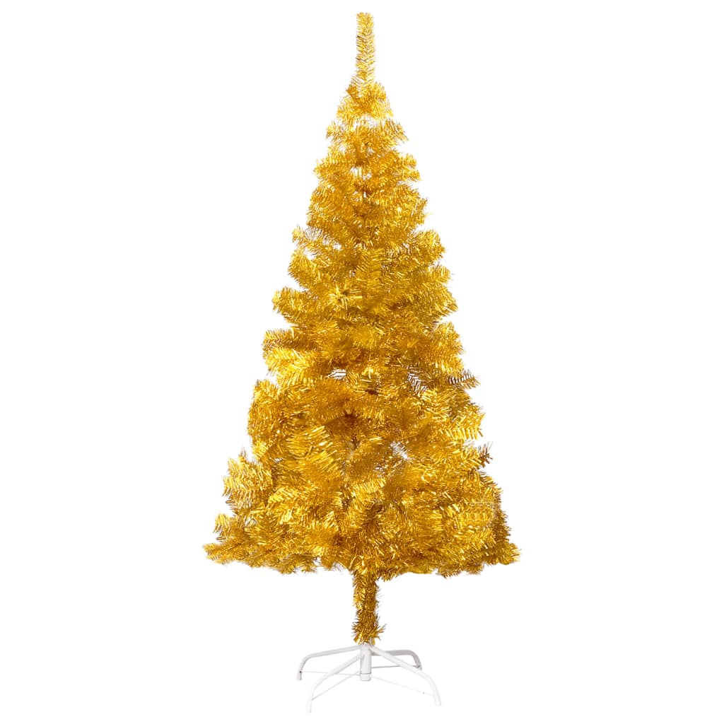 8720286495186_g_en_hd_1 vidaXL Artificial Pre-lit Christmas Tree with Stand Gold 120 cm PET - Image 2