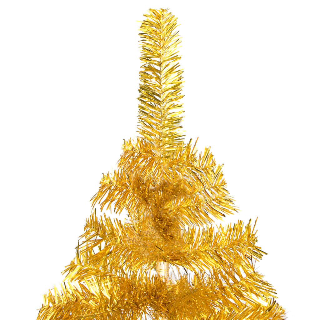 8720286495186_g_en_hd_2 vidaXL Artificial Pre-lit Christmas Tree with Stand Gold 120 cm PET - Image 3