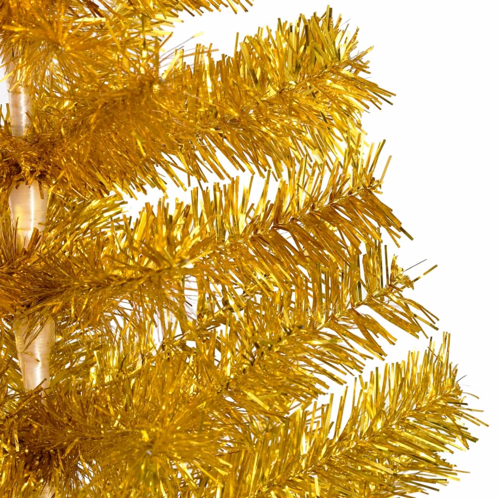 8720286495186_g_en_hd_3 vidaXL Artificial Pre-lit Christmas Tree with Stand Gold 120 cm PET - Image 4