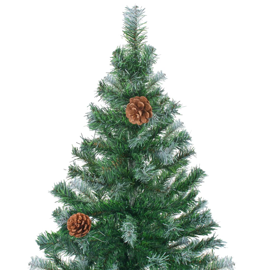 8720286495292_g_en_hd_3 vidaXL Artificial Pre-lit Christmas Tree with Pine Cones 180 cm - Image 4