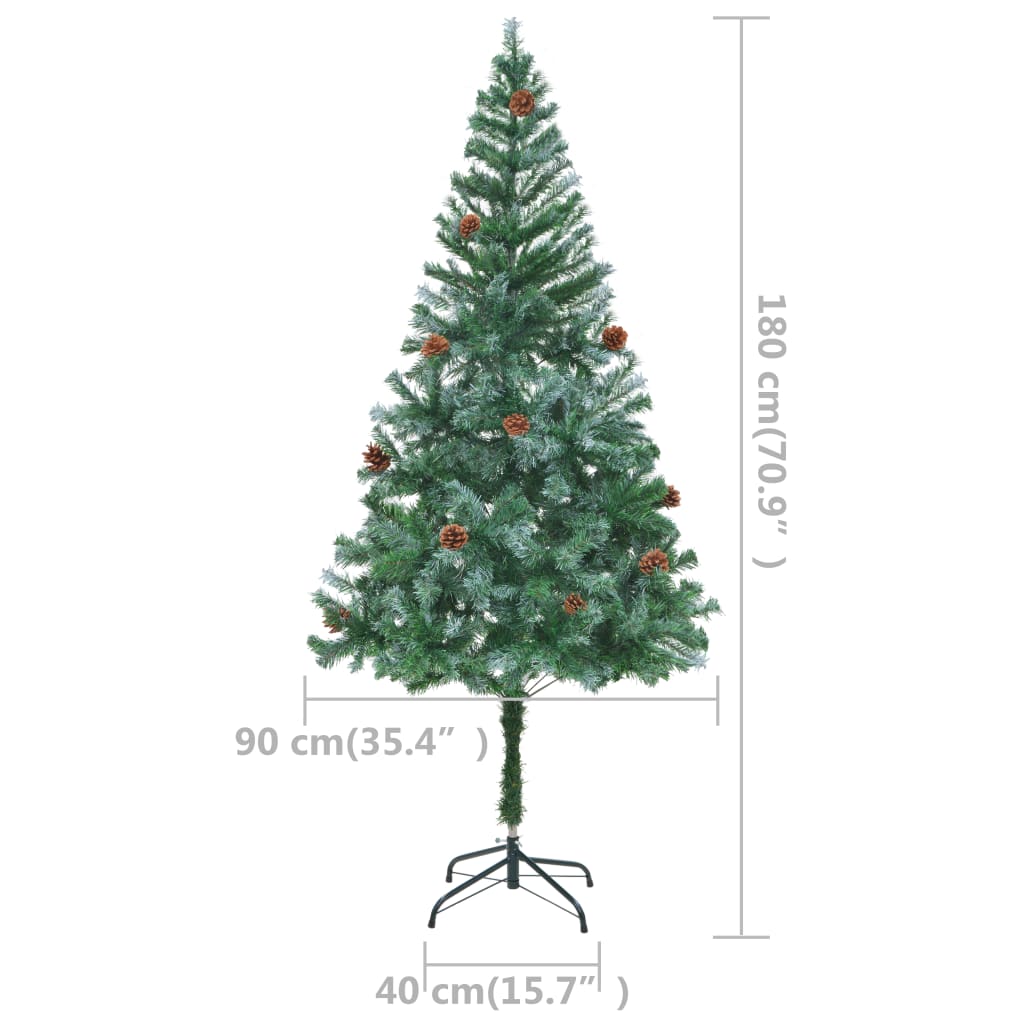 8720286495292_g_en_hd_9 vidaXL Artificial Pre-lit Christmas Tree with Pine Cones 180 cm - Image 10