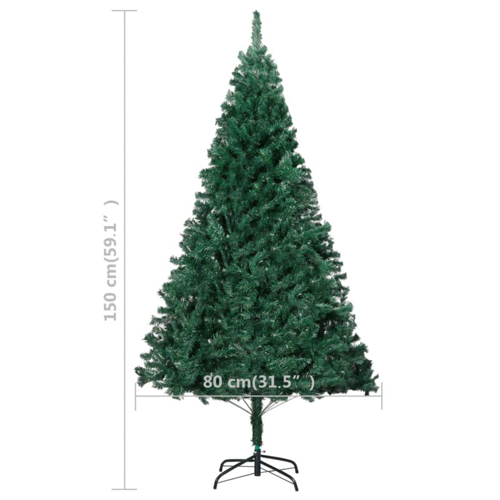8720286495360_g_en_hd_7 vidaXL Artificial Pre-lit Christmas Tree with Thick Branches Green 150 cm - Image 8