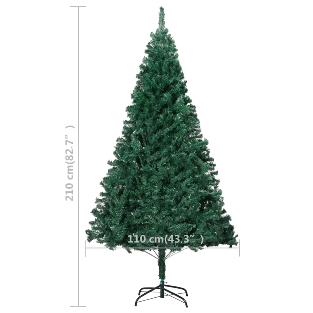 8720286495384_g_en_hd_8 vidaXL Artificial Pre-lit Christmas Tree with Thick Branches Green 210 cm - Image 9