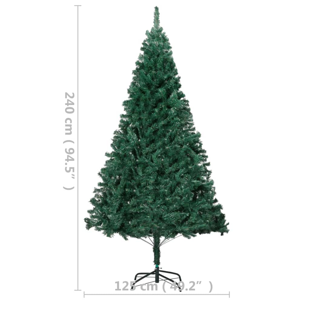 8720286495391_g_en_hd_7 vidaXL Artificial Pre-lit Christmas Tree with Thick Branches Green 240 cm - Image 8
