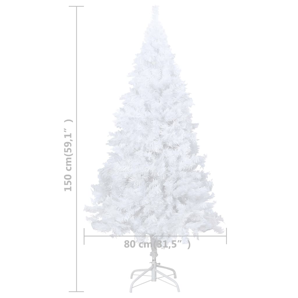 8720286495414_g_en_hd_8 vidaXL Artificial Pre-lit Christmas Tree with Thick Branches White 150 cm - Image 9