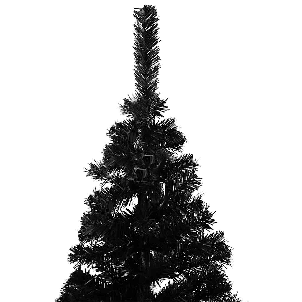 8720286497647_g_en_hd_1 vidaXL Artificial Pre-lit Christmas Tree with Ball Set Black 210 cm PVC - Image 2