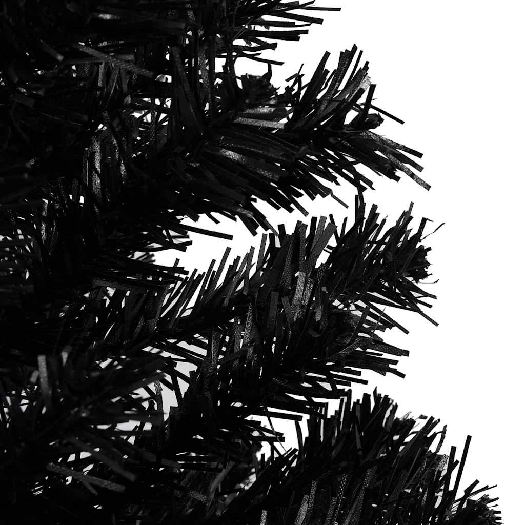 8720286497647_g_en_hd_12 vidaXL Artificial Pre-lit Christmas Tree with Ball Set Black 210 cm PVC - Image 13