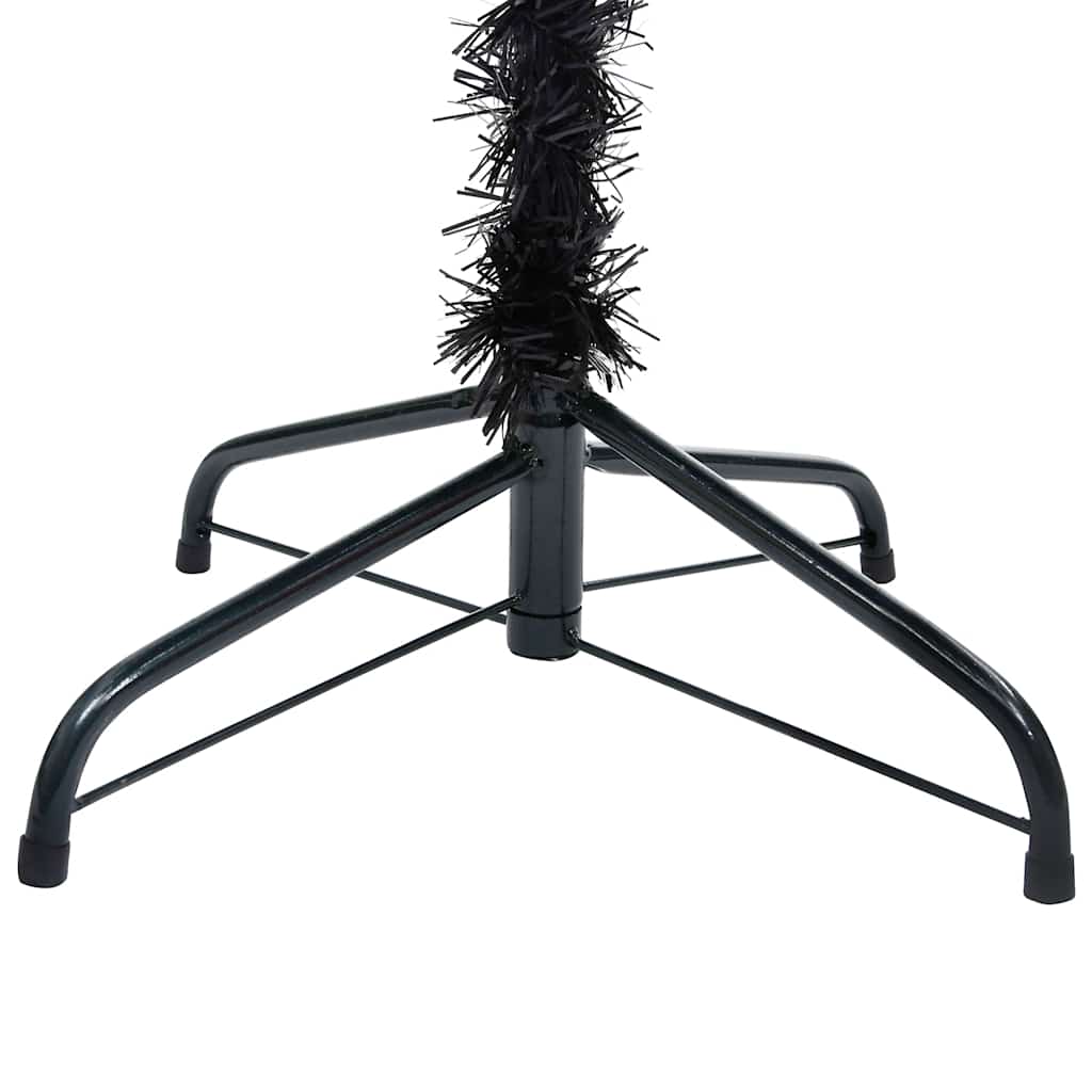 8720286497647_g_en_hd_2 vidaXL Artificial Pre-lit Christmas Tree with Ball Set Black 210 cm PVC - Image 3