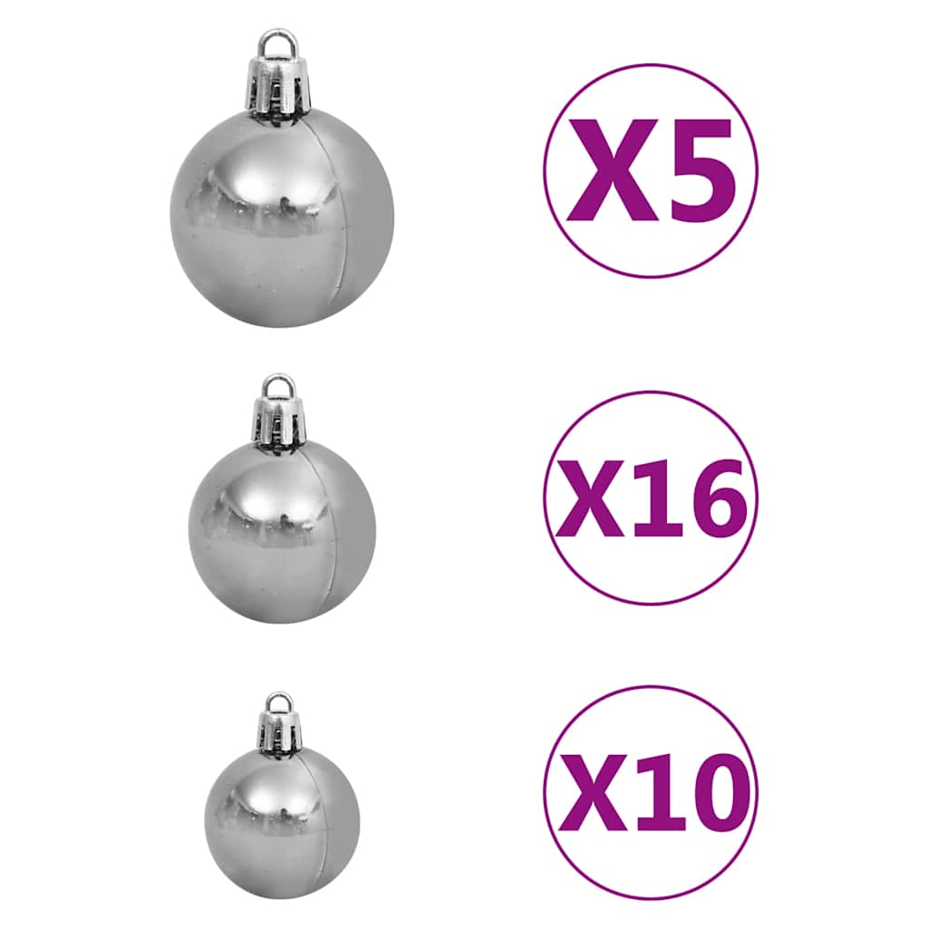 8720286497913_g_en_hd_8 vidaXL Artificial Pre-lit Christmas Tree with Ball Set&Pine Cones 210 cm - Image 9