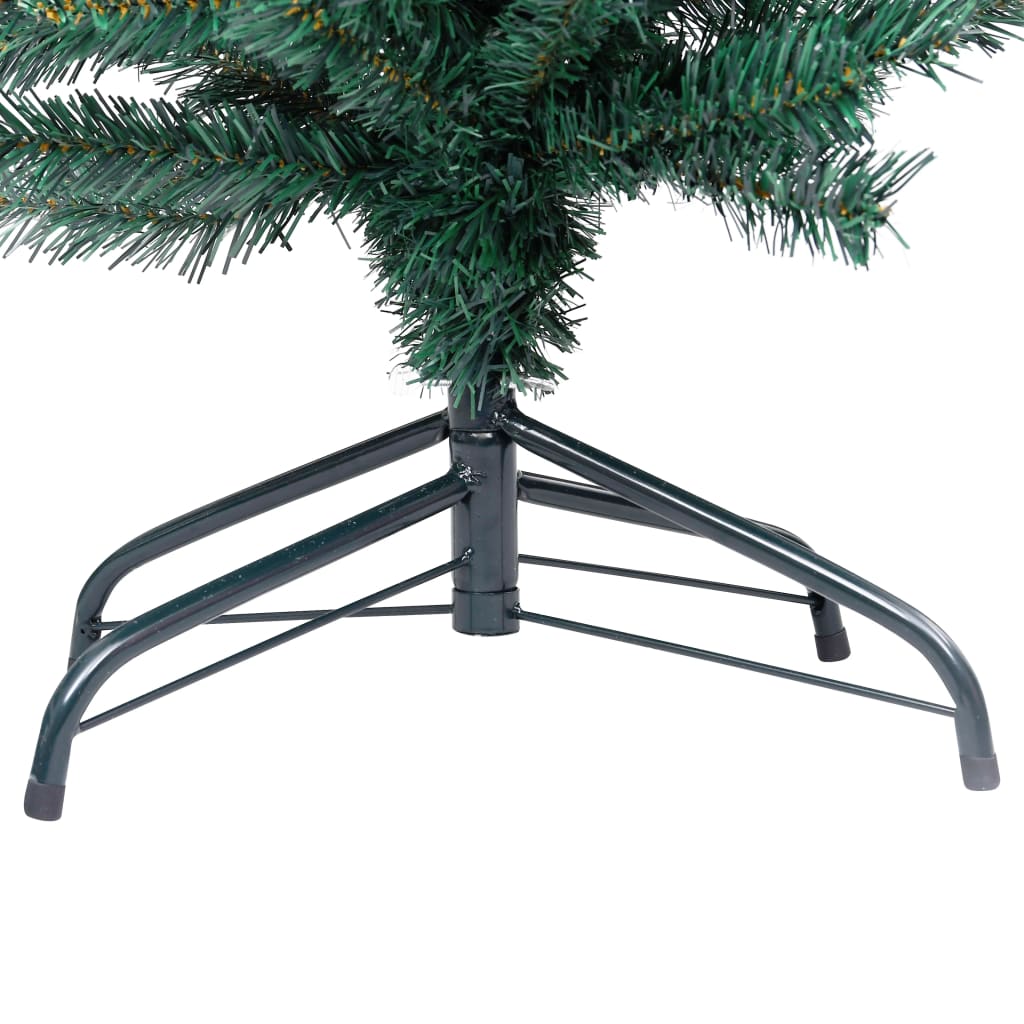 8720286498378_g_en_hd_5 vidaXL Slim Artificial Pre-lit Christmas Tree with Stand Green 150 cm PVC - Image 6