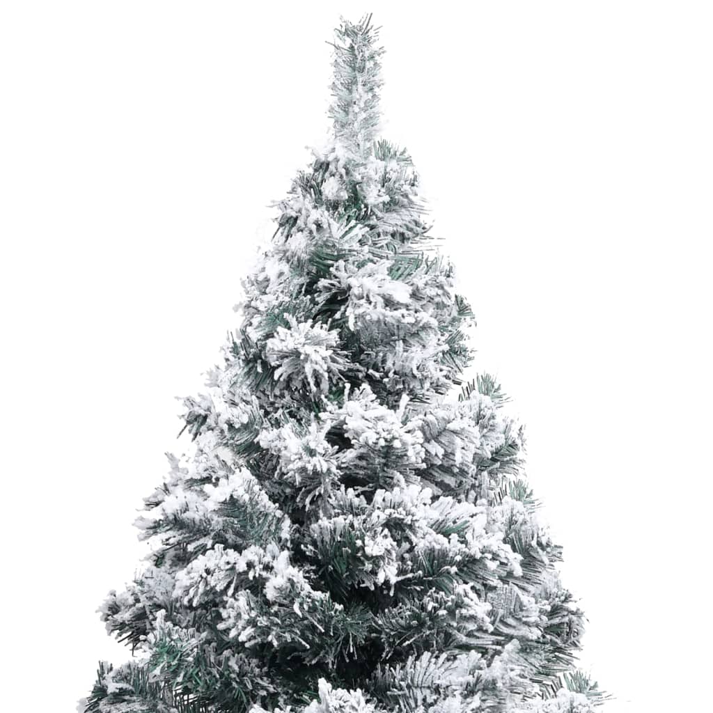 8720286498521_g_en_hd_2 vidaXL Artificial Pre-lit Christmas Tree with Flocked Snow Green 120 cm - Image 3