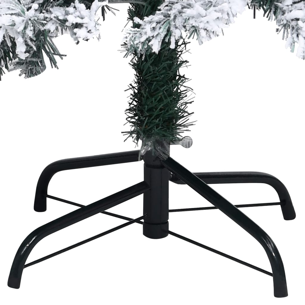 8720286498521_g_en_hd_4 vidaXL Artificial Pre-lit Christmas Tree with Flocked Snow Green 120 cm - Image 5