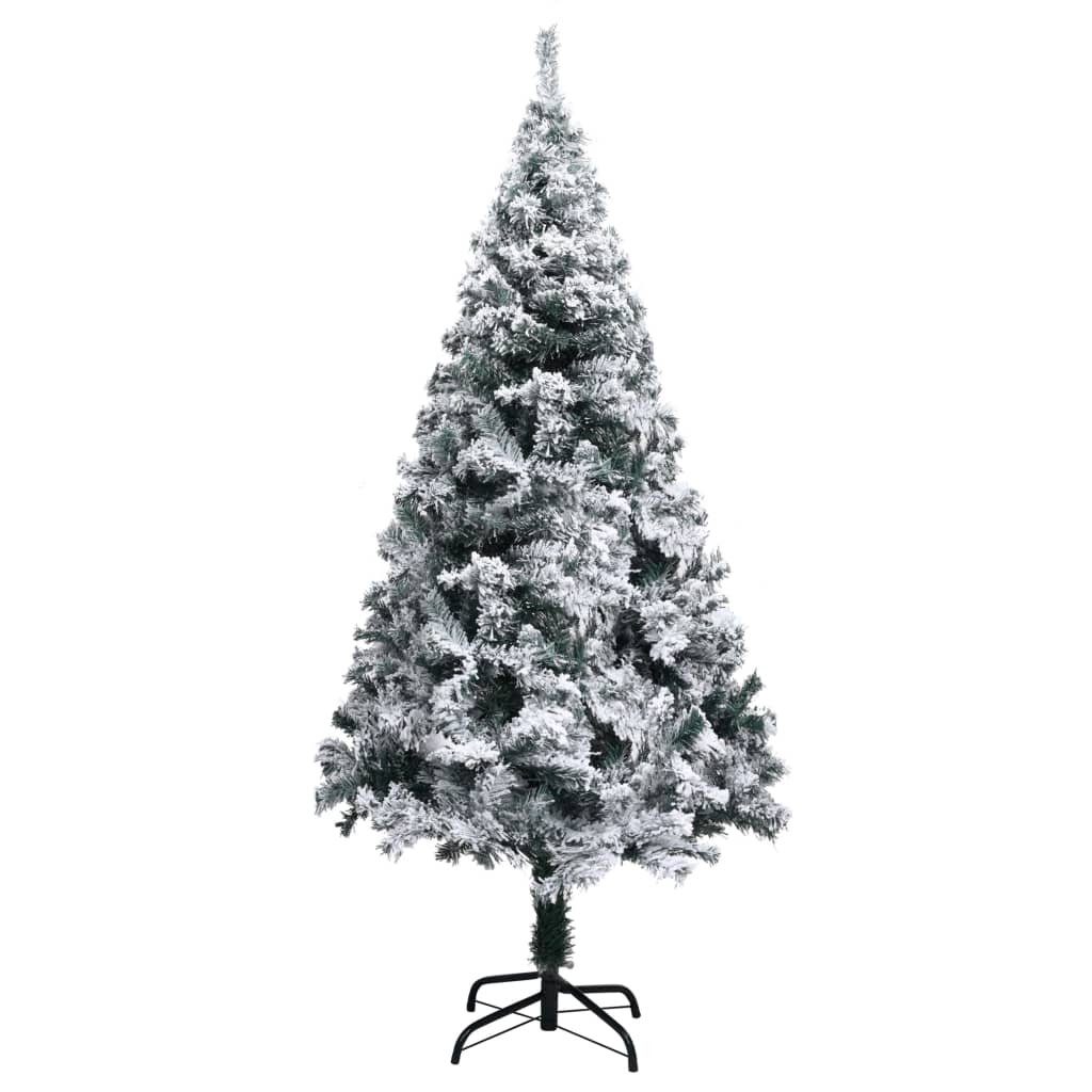 8720286498538_g_en_hd_2 vidaXL Artificial Pre-lit Christmas Tree with Flocked Snow Green 150 cm - Image 3