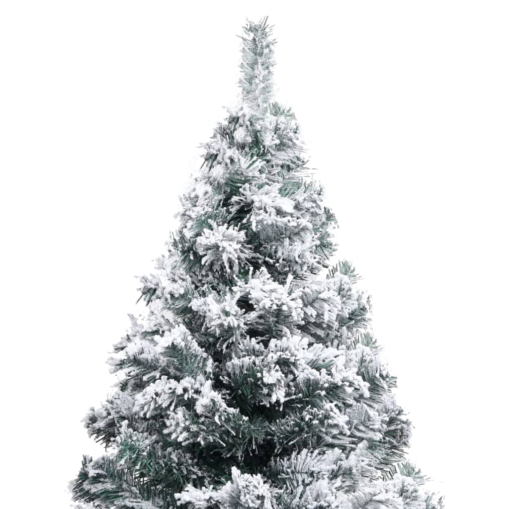 8720286498538_g_en_hd_3 vidaXL Artificial Pre-lit Christmas Tree with Flocked Snow Green 150 cm - Image 4