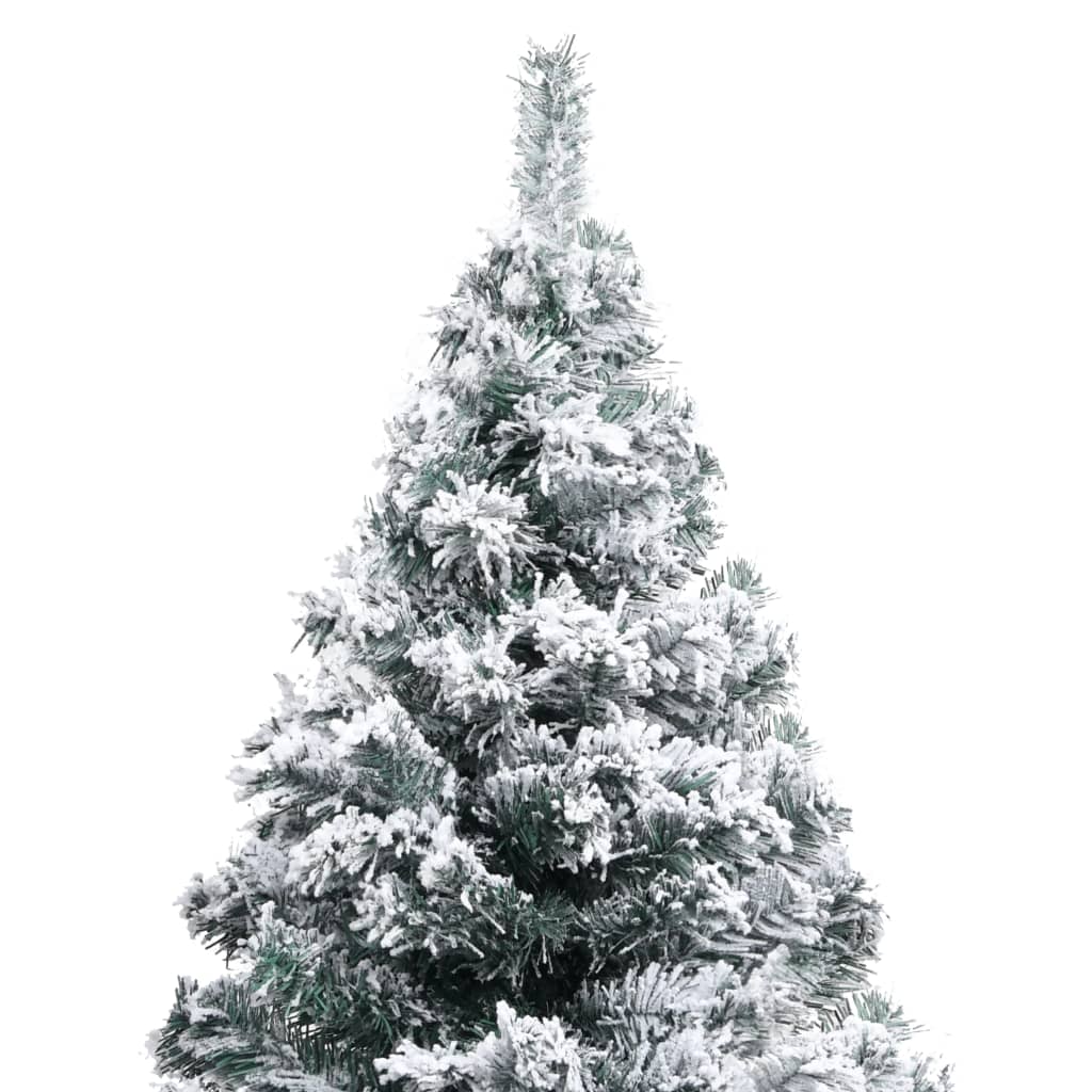 8720286498552_g_en_hd_3 vidaXL Artificial Pre-lit Christmas Tree with Flocked Snow Green 210 cm - Image 4