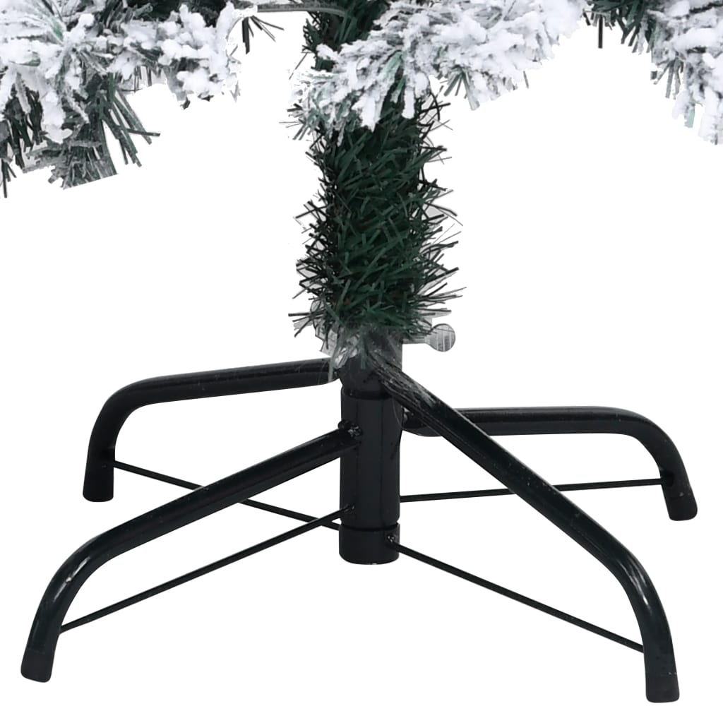 8720286498552_g_en_hd_4 vidaXL Artificial Pre-lit Christmas Tree with Flocked Snow Green 210 cm - Image 5