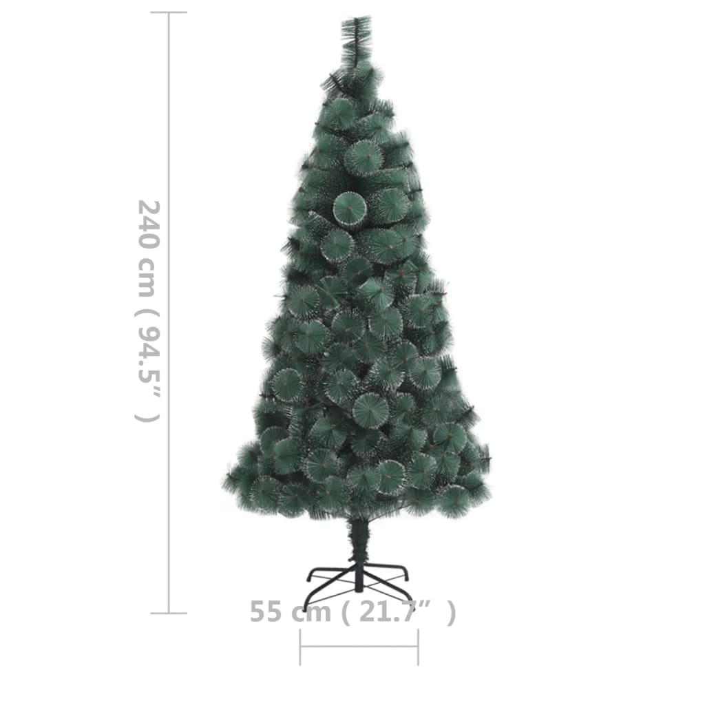 8720286498644_g_en_hd_6 vidaXL Artificial Pre-lit Christmas Tree with Stand Green 240 cm PET - Image 7