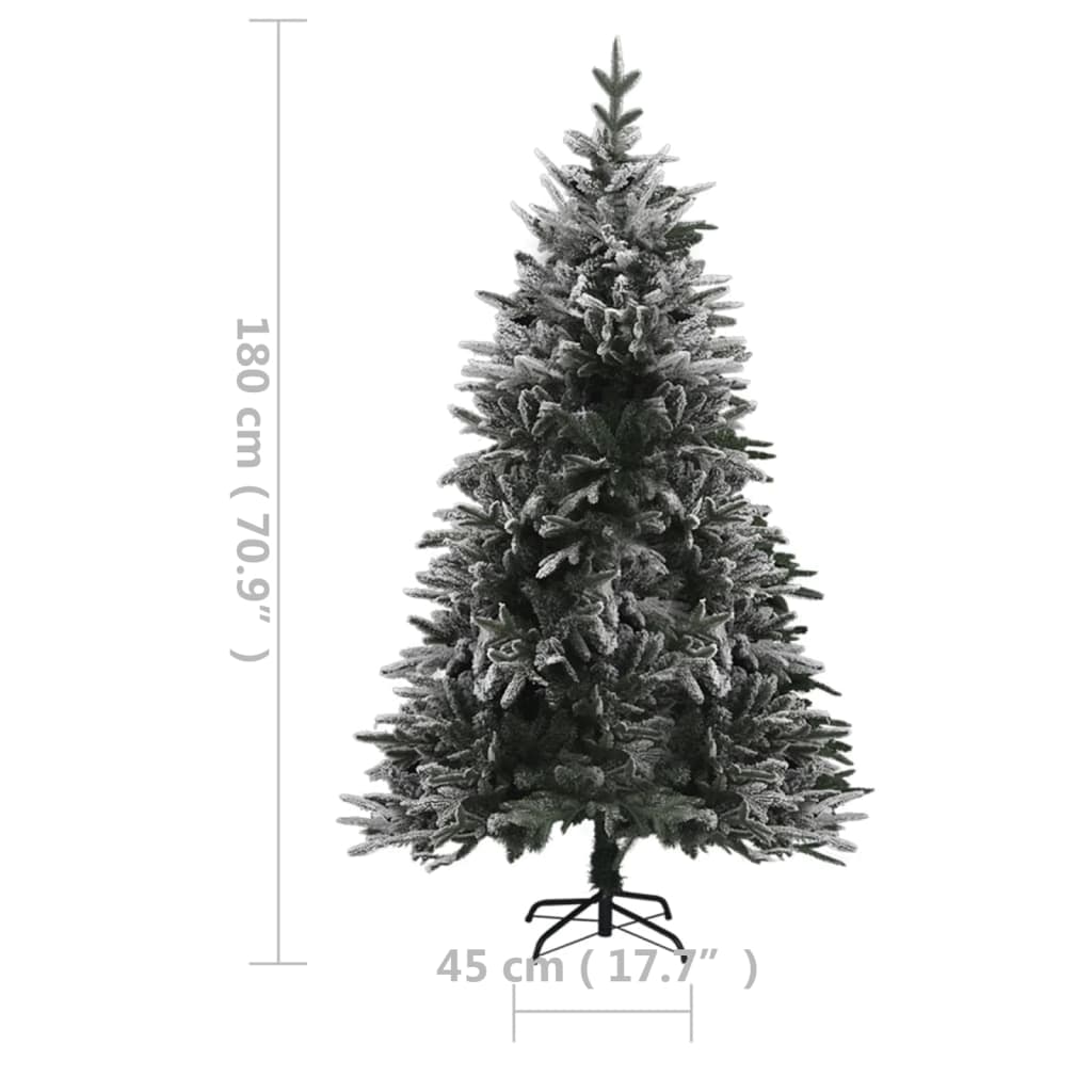 8720286498729_g_en_hd_6 vidaXL Artificial Pre-lit Christmas Tree with Flocked Snow 180 cm PVC&PE - Image 7