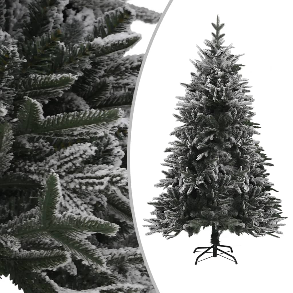8720286498736_g_en_hd_1 vidaXL Artificial Pre-lit Christmas Tree with Flocked Snow 210 cm PVC&PE - Image 2