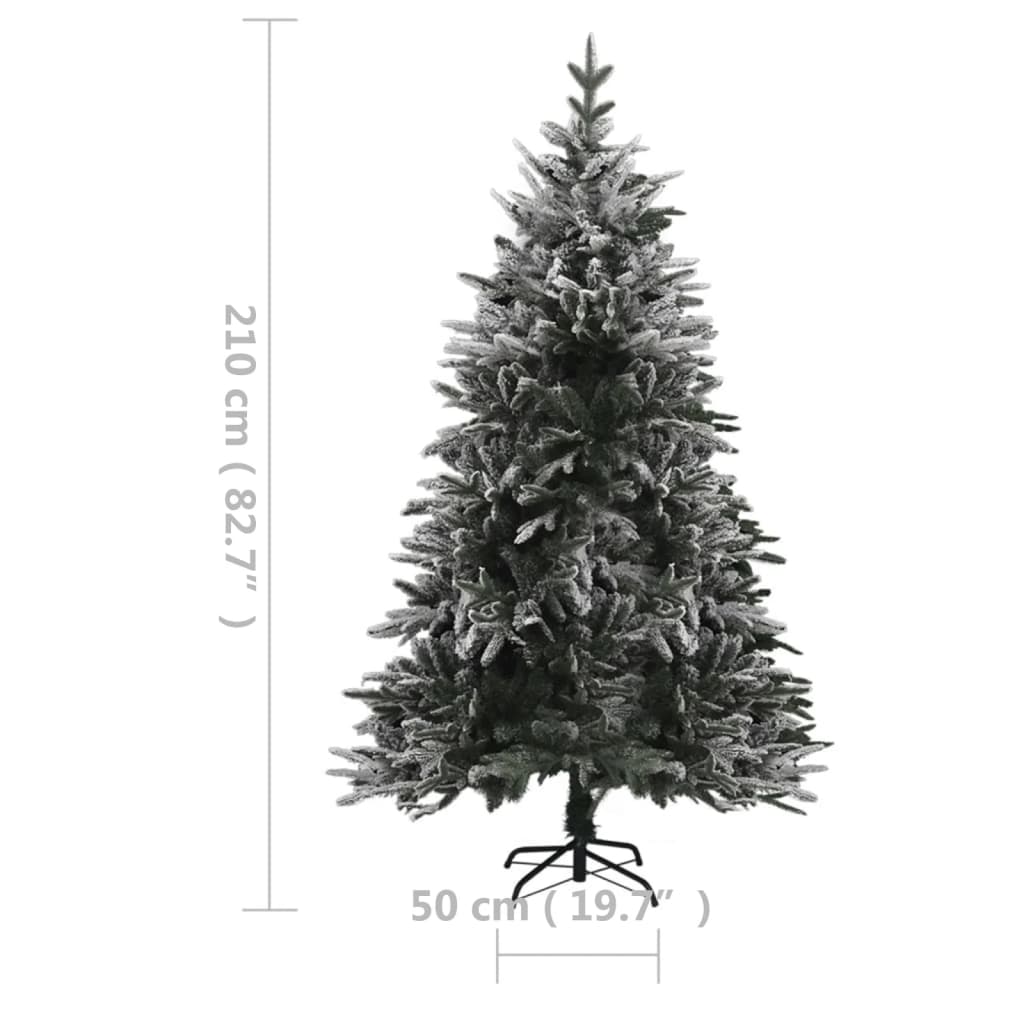 8720286498736_g_en_hd_6 vidaXL Artificial Pre-lit Christmas Tree with Flocked Snow 210 cm PVC&PE - Image 7