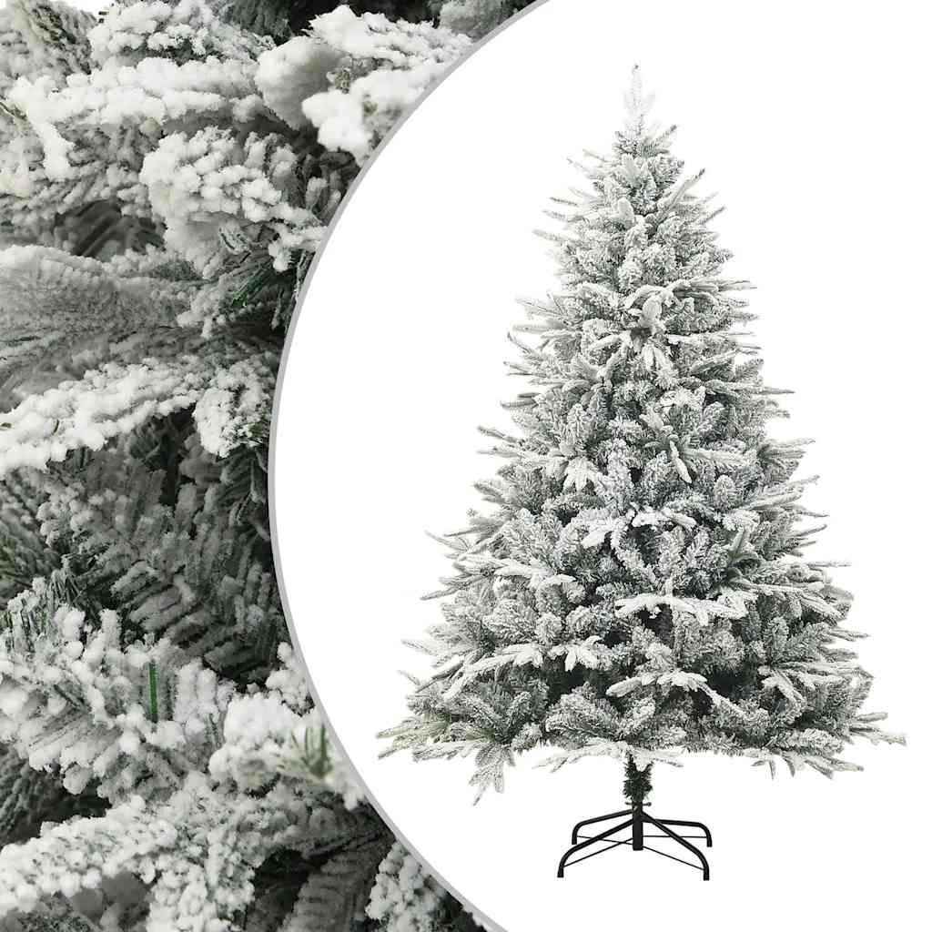 8720286500170_g_en_hd_1 vidaXL Artificial Christmas Tree LED&Ball Set&Flocked Snow 210 cm PVC&PE - Image 2