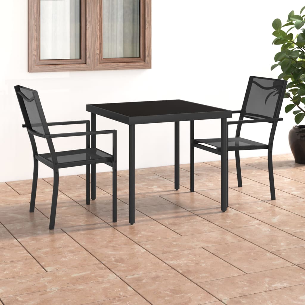 8720286502815_m_en_hd_1 vidaXL 3 Piece Outdoor Dining Set Steel - Image 1
