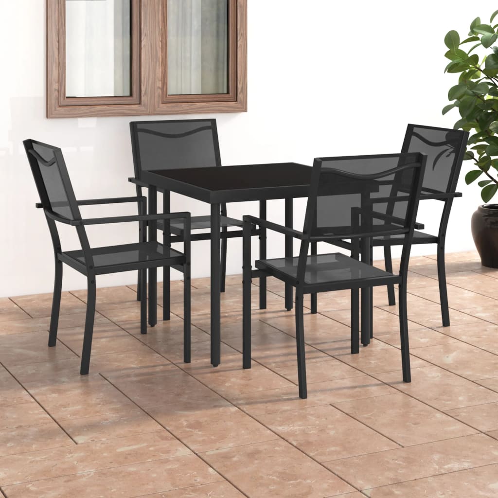 8720286502822_m_en_hd_1 vidaXL 5 Piece Outdoor Dining Set Steel - Image 1