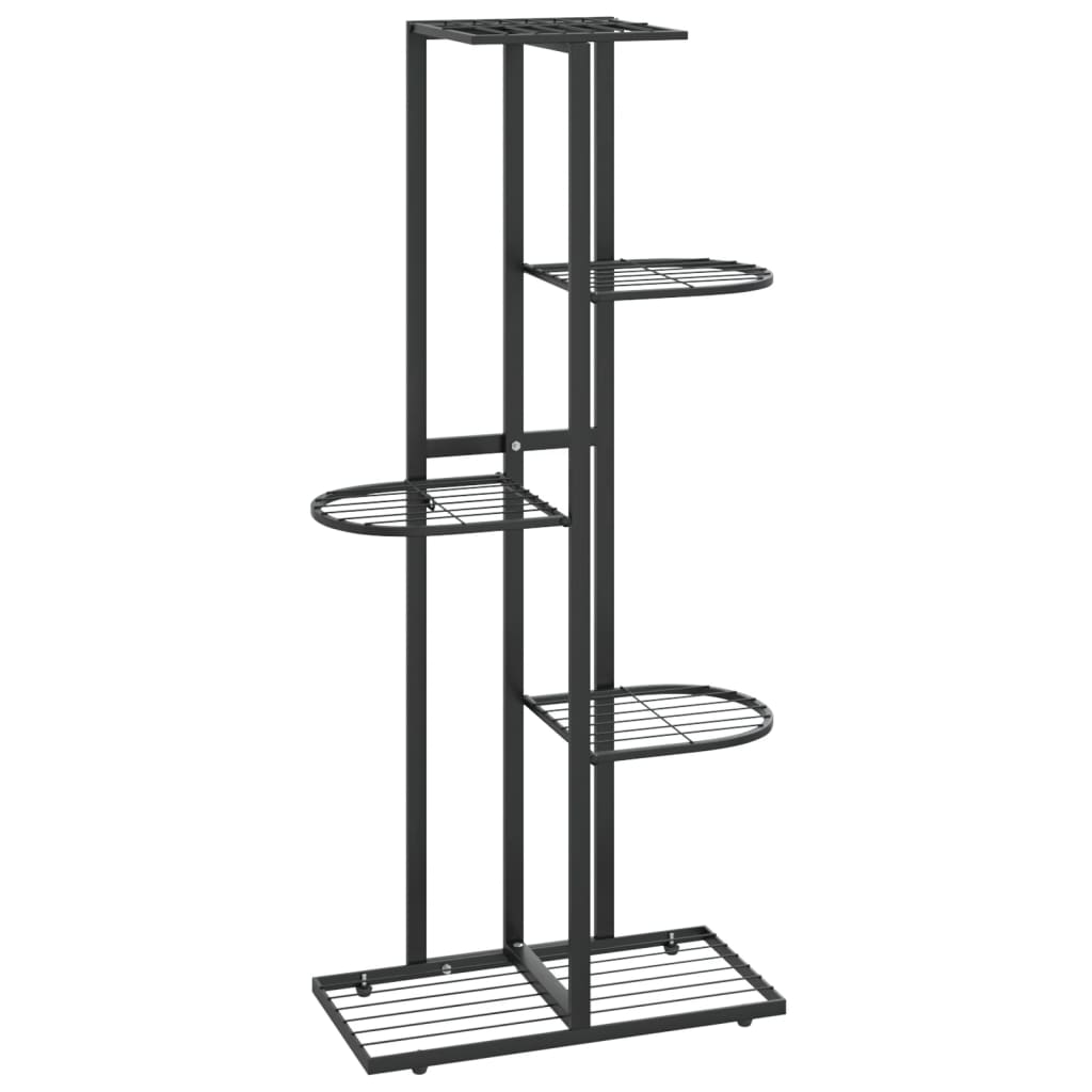 8720286504093_a_en_hd_1 vidaXL 5-Floor Flower Stand 43x22x98 cm Black Metal - Image 2