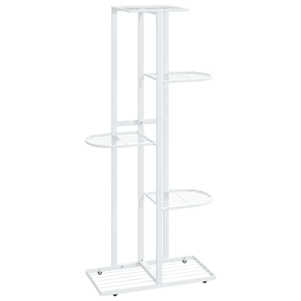 8720286504109_a_en_hd_1 vidaXL 5-Floor Flower Stand 43x22x98 cm White Metal - Image 2