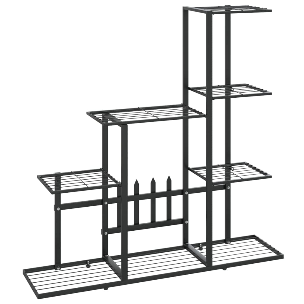 8720286504116_a_en_hd_1 vidaXL Flower Stand 94.5x25x88 cm Black Metal - Image 2