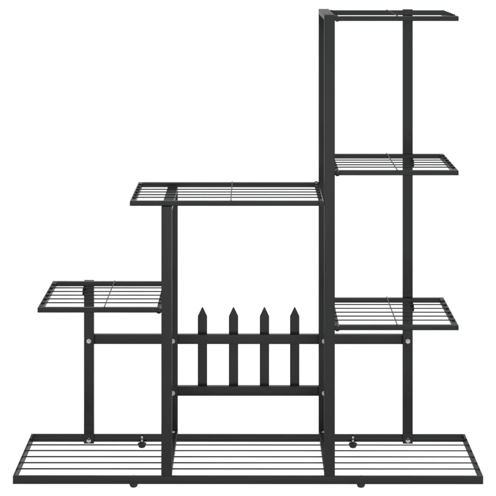 8720286504116_g_en_hd_1 vidaXL Flower Stand 94.5x25x88 cm Black Metal - Image 3