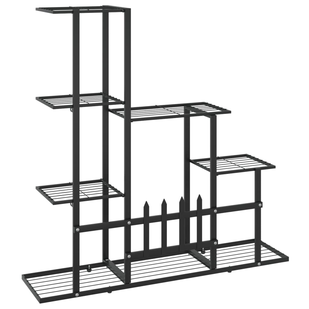 8720286504116_g_en_hd_3 vidaXL Flower Stand 94.5x25x88 cm Black Metal - Image 5