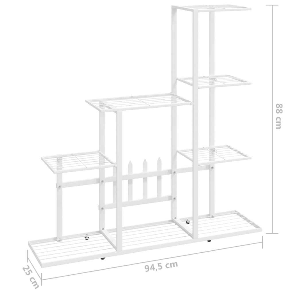 8720286504123_g_en_hd_5 vidaXL Flower Stand 94.5x25x88 cm White Metal - Image 7