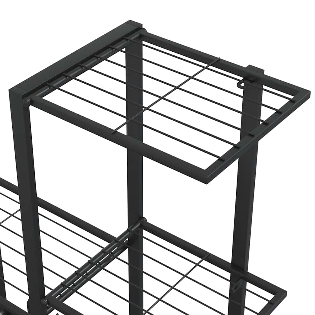 8720286504130_g_en_hd_4 vidaXL Flower Stand with Wheel 94.5x25x92.5 cm Black Metal - Image 6