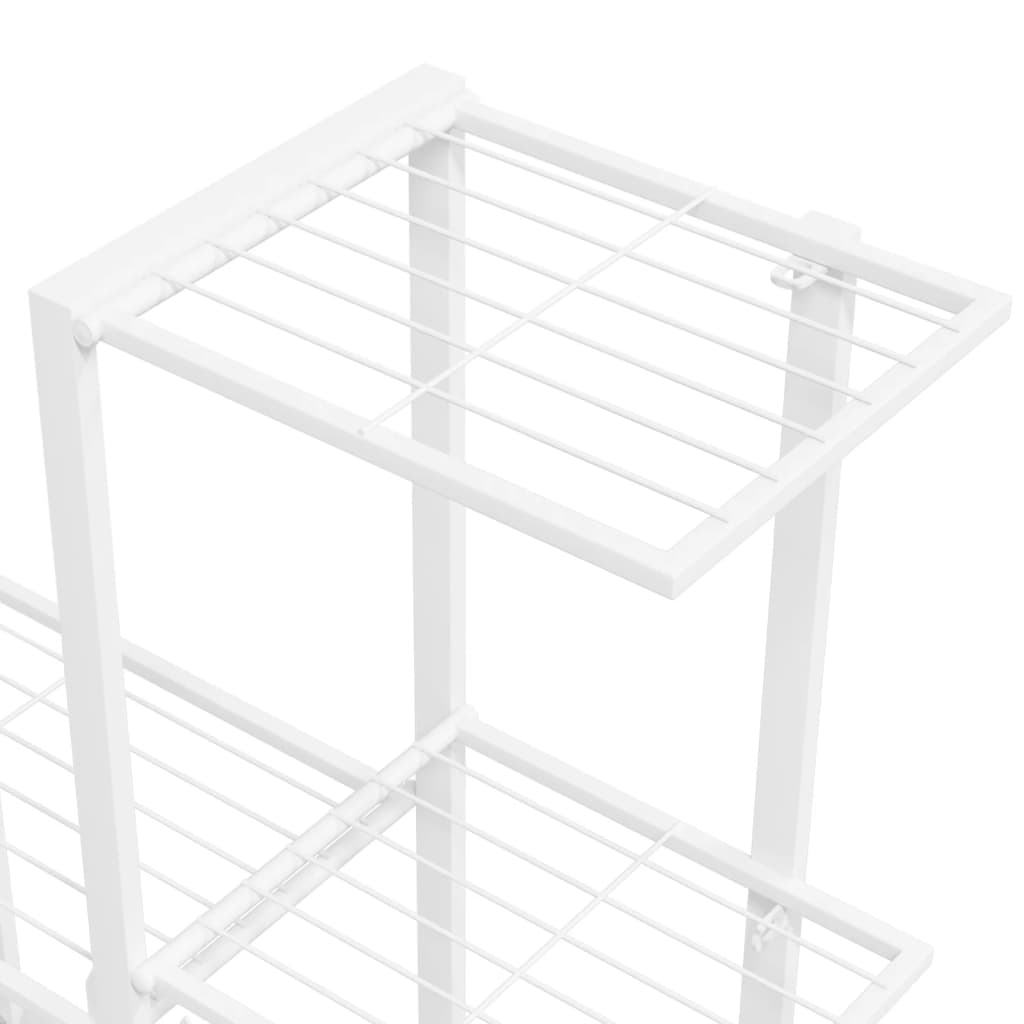 8720286504147_g_en_hd_4 vidaXL Flower Stand with Wheel 94.5x25x92.5 cm White Metal - Image 6